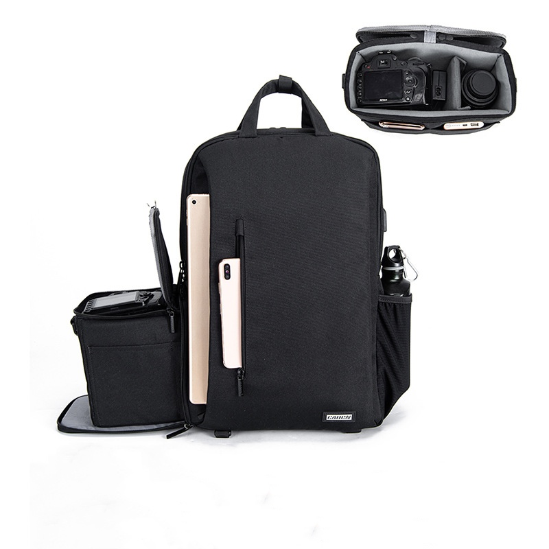 Laptop Backpack 15.6 - großer Kamerarucksack für DSLR/SLR/spiegellose Fotografie, wasserdichte