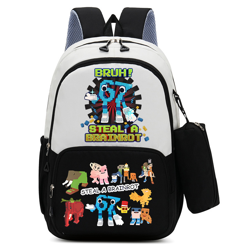 Hydration Pack Outdoor - 2 Stück Steal A Brainrot Schultasche,