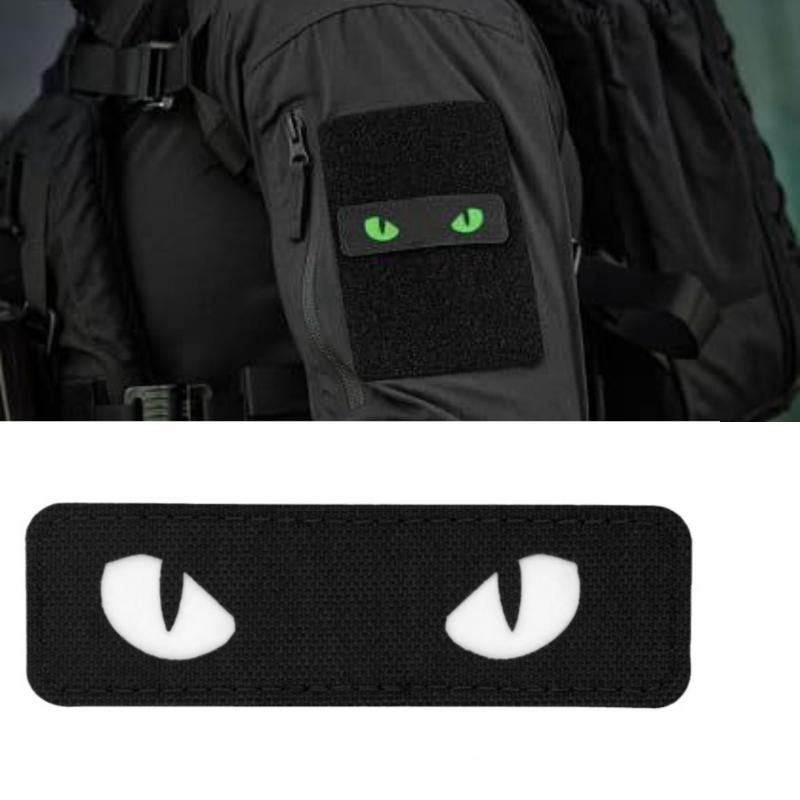 Rucksack Military Style - Militärische Moral-Patches mit Stickerei, Katzenaugen-Patches, taktische