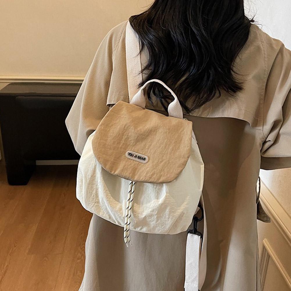 Canvas Backpack Casual - Damen-Nylon-Rucksack, leichter Schulrucksack im koreanischen Stil,