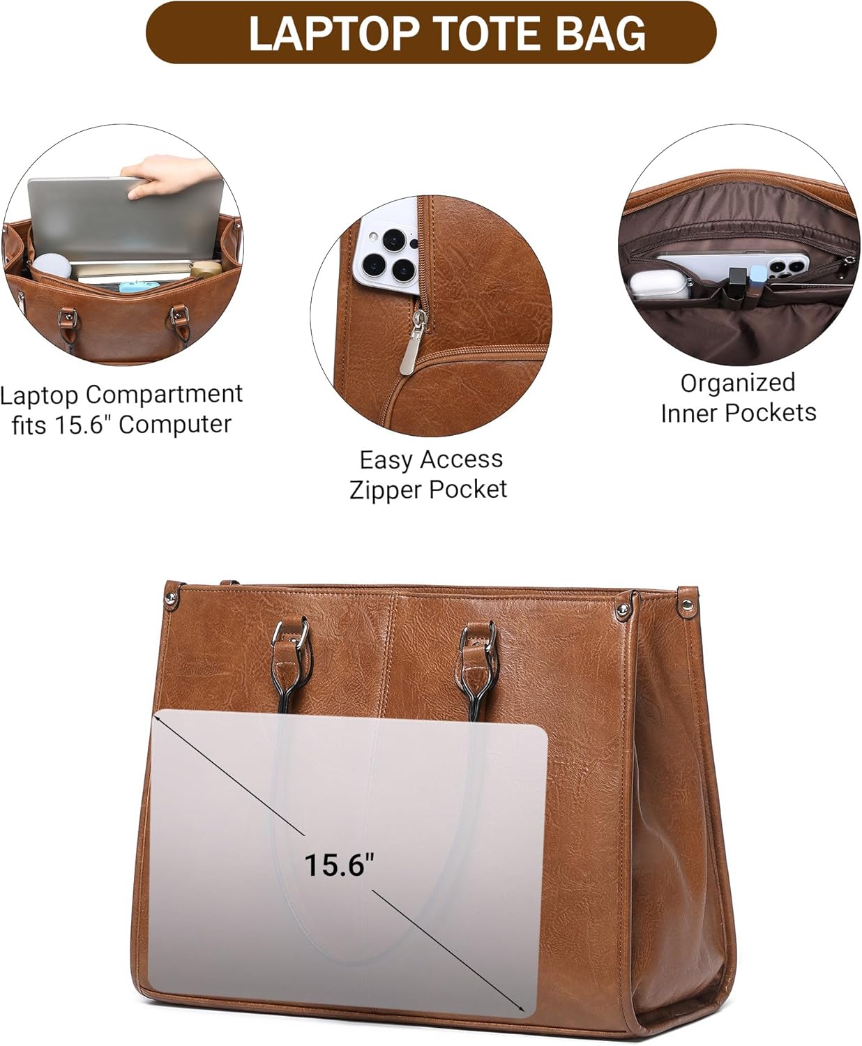 2-in-1 Laptop-Tragetasche mit  – Laptop Backpack 15.6 Bewertung und Preis