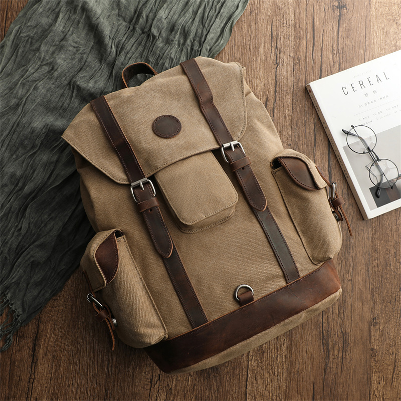 Retro Herren Outdoor Radfahren – Canvas Backpack Casual Bewertung und Preis