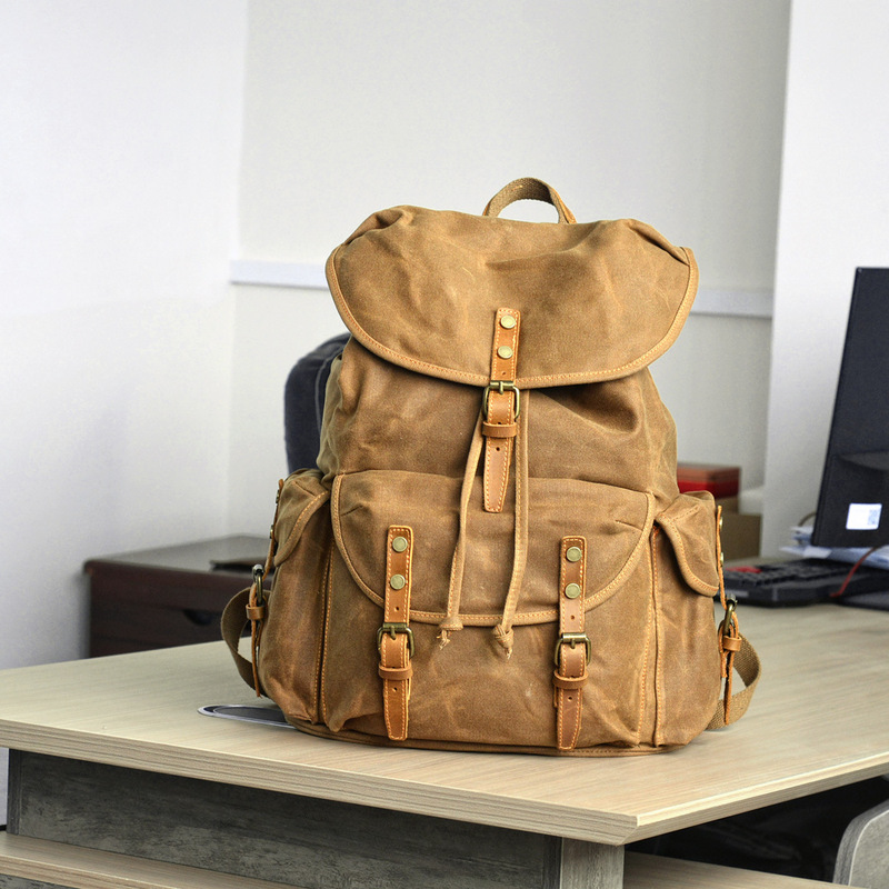 Retro-Rucksack aus weichem Wac – Canvas Backpack Casual Bewertung und Preis