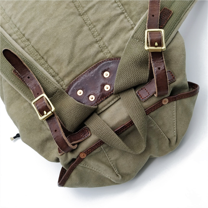 Retro Amerikanischer Hochdicht – Canvas Backpack Casual Bewertung und Preis