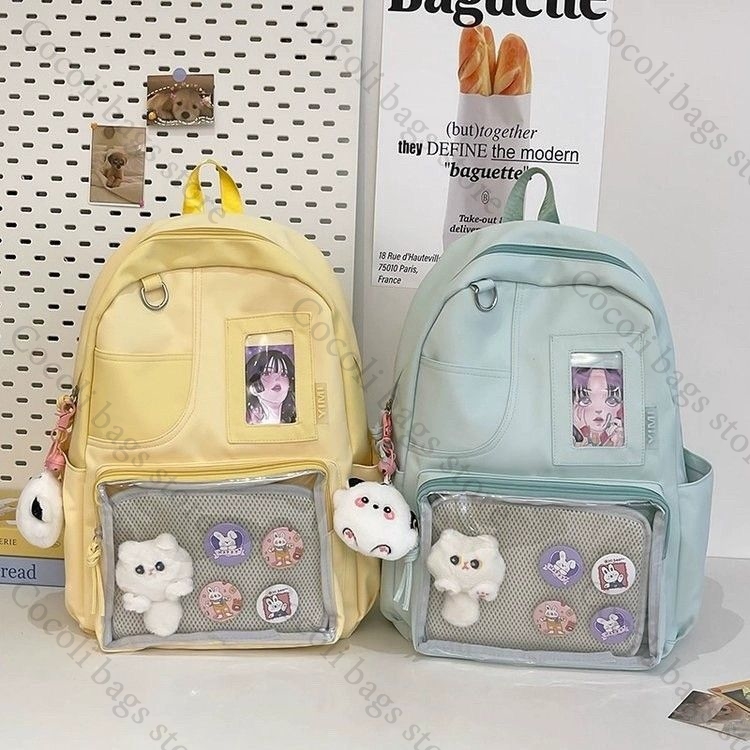 Einfarbiger Candy-Color-Rucksa – Canvas Backpack Casual Bewertung und Preis