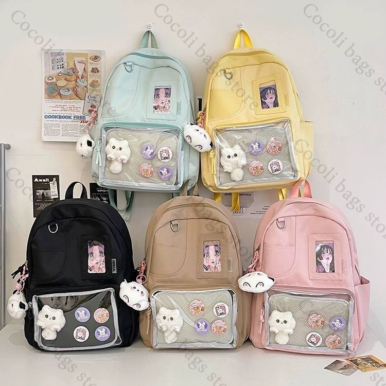 Einfarbiger Candy-Color-Rucksa – Canvas Backpack Casual Bewertung und Preis
