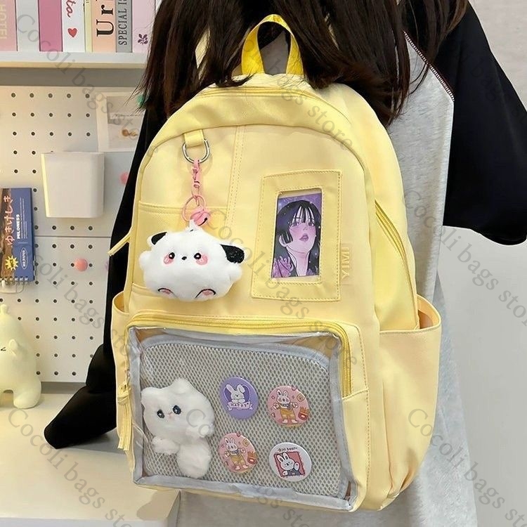 Einfarbiger Candy-Color-Rucksa – Canvas Backpack Casual Bewertung und Preis