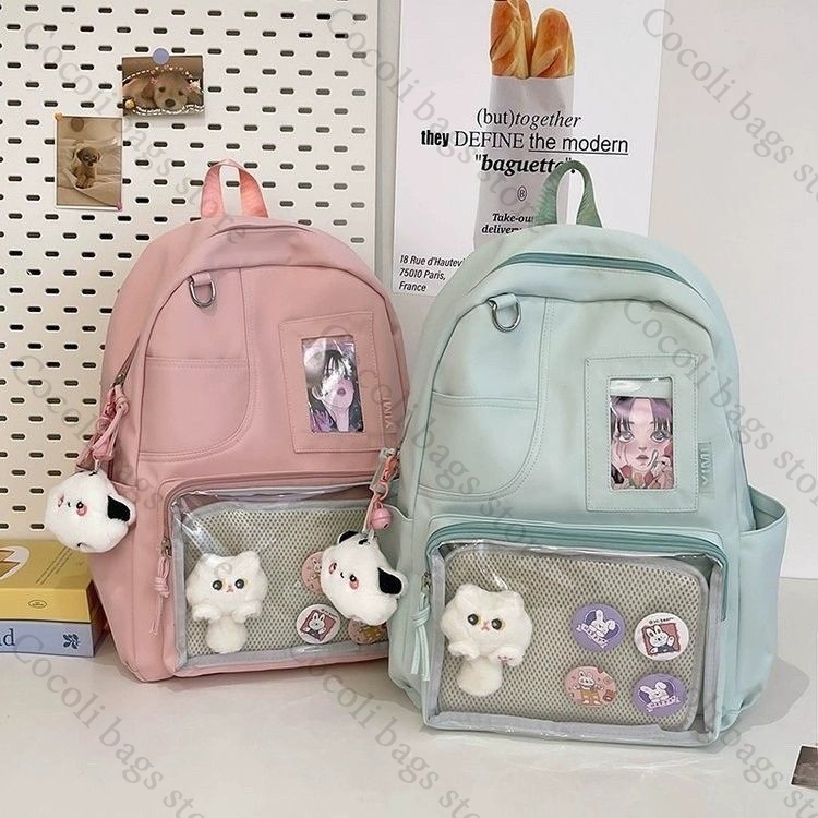 Einfarbiger Candy-Color-Rucksa – Canvas Backpack Casual Bewertung und Preis