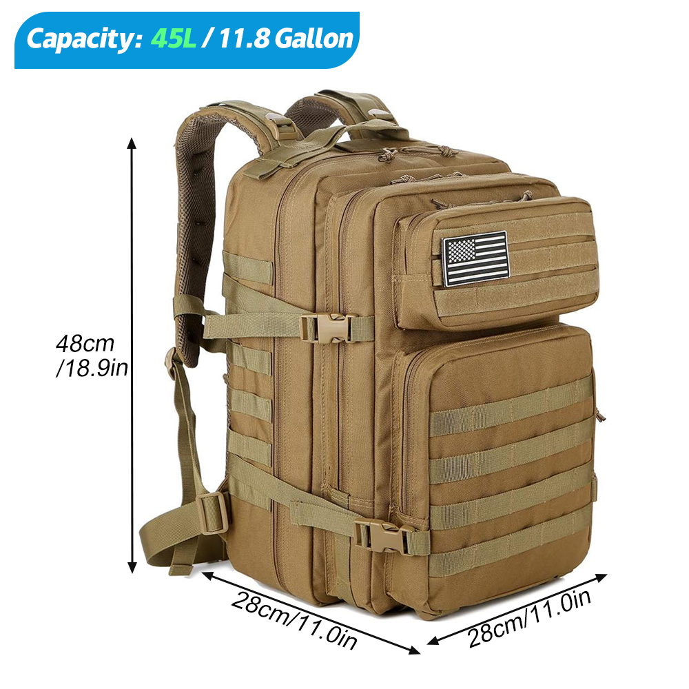 45L Taktischer Rucksack für Mä – Rucksack Military Style Bewertung und Preis